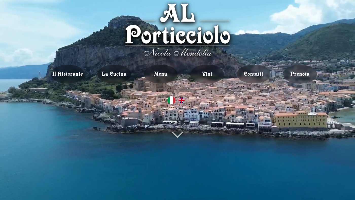 The home page of alporticciolo.it