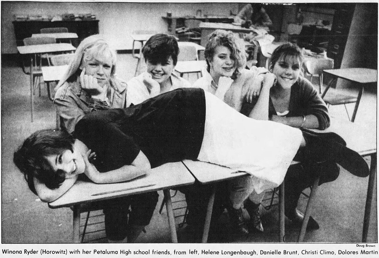 Ryder y amigos en abril de 1986