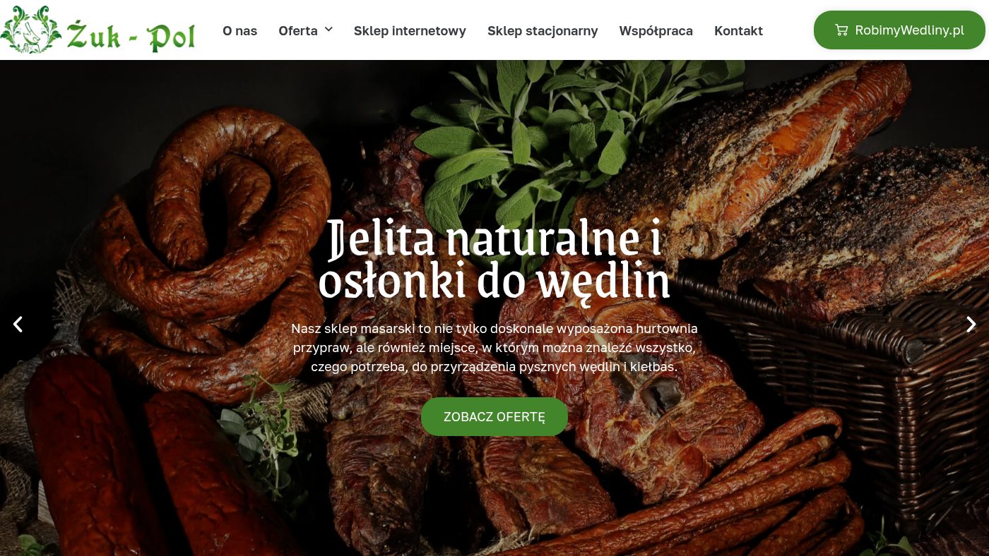 The home page of zuk-pol.com.pl
