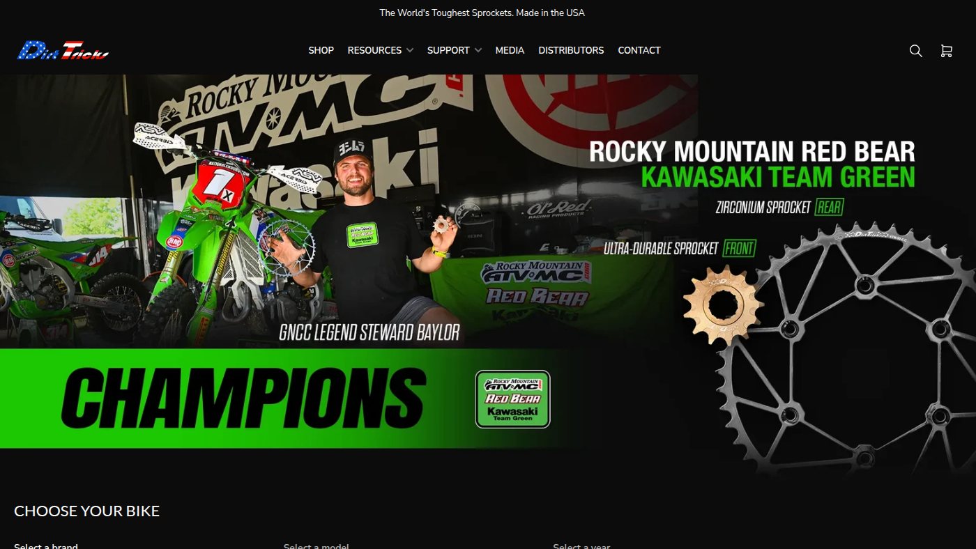 The home page of dirttricks.com