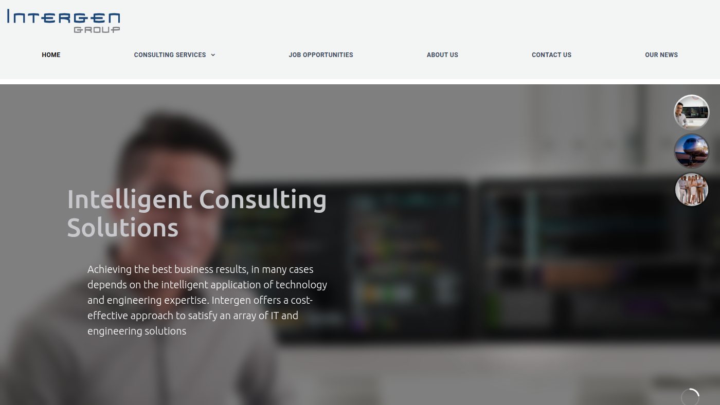 The home page of intergengroup.com