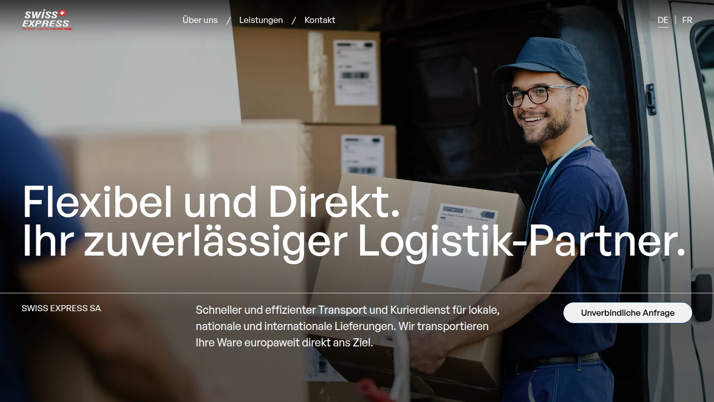 The home page of swissexpress.ch