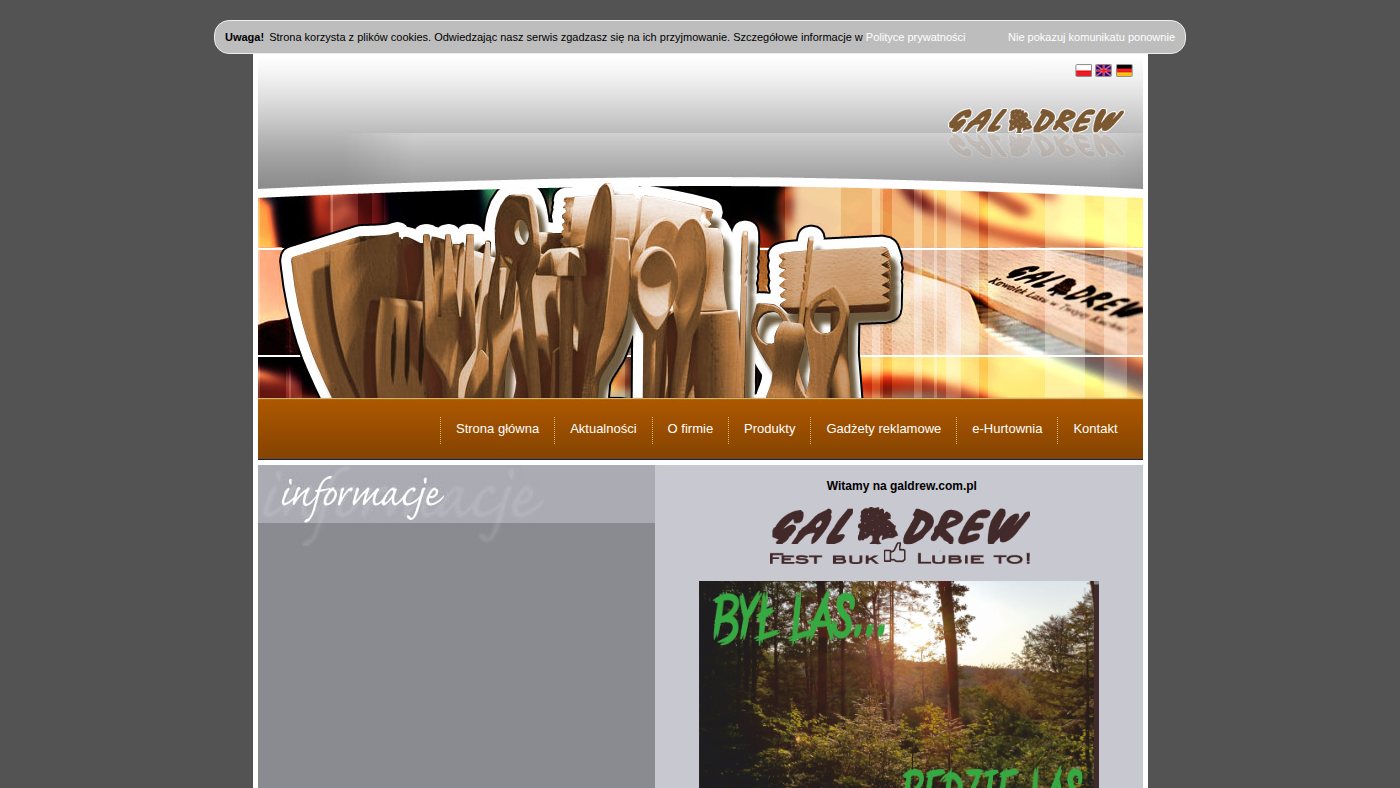 The home page of galdrew.com.pl