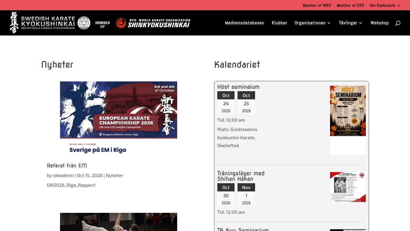The home page of kyokushin.se