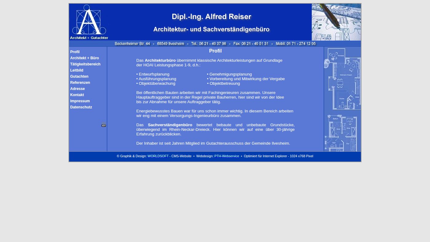 The home page of reiser-architekt.de