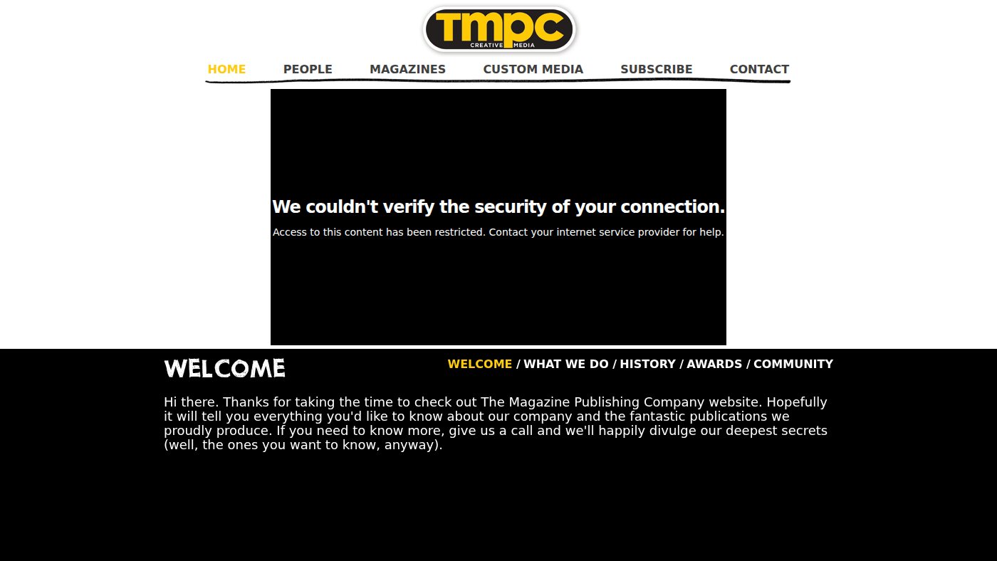 The home page of tmpc.com.au