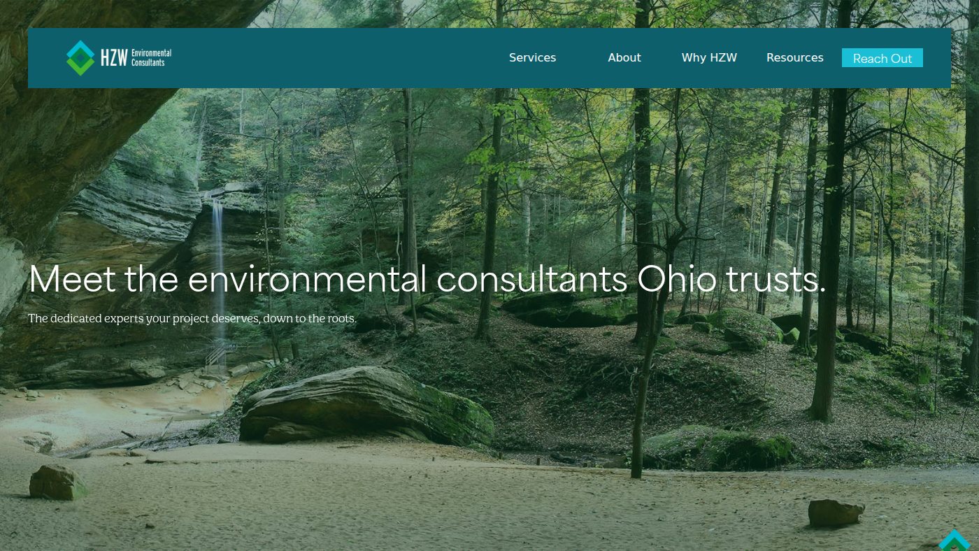 The home page of hzwenv.com