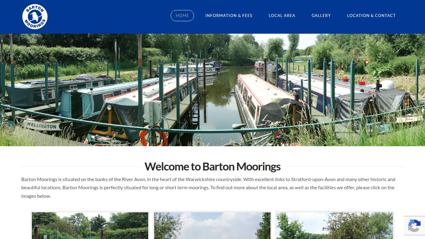 The home page of bartonmoorings.com