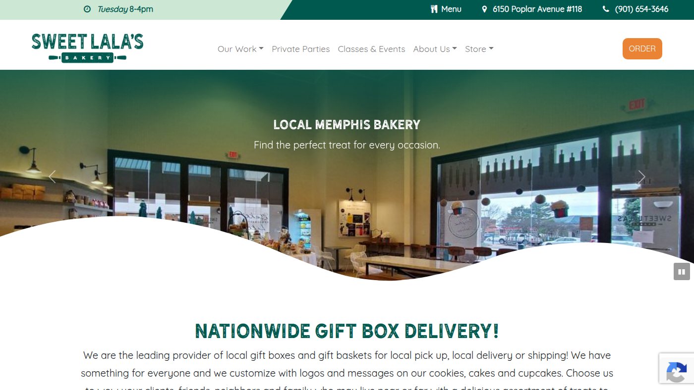 The home page of sweetlalas.com