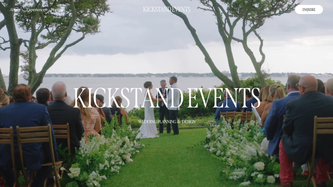 The home page of kickstandevents.com