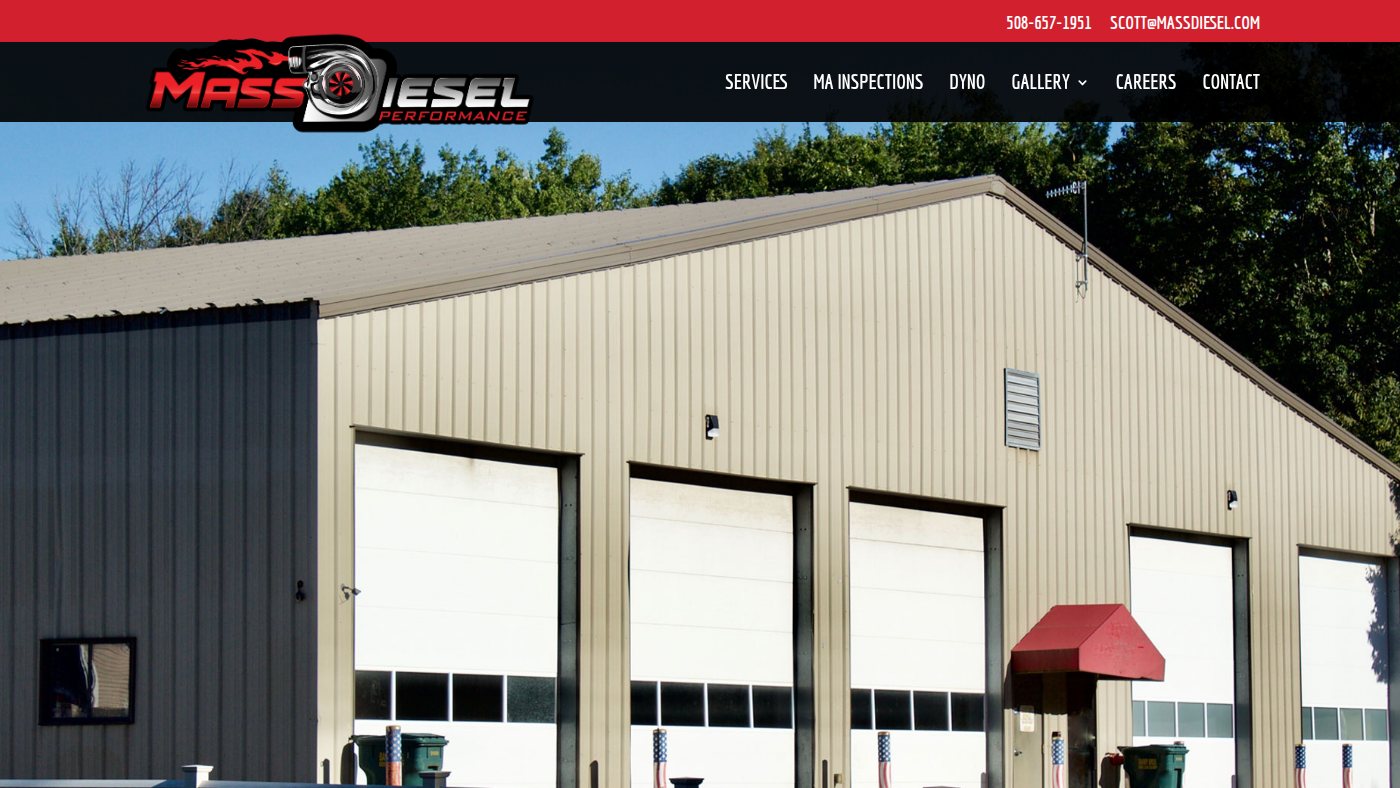 The home page of massdiesel.com