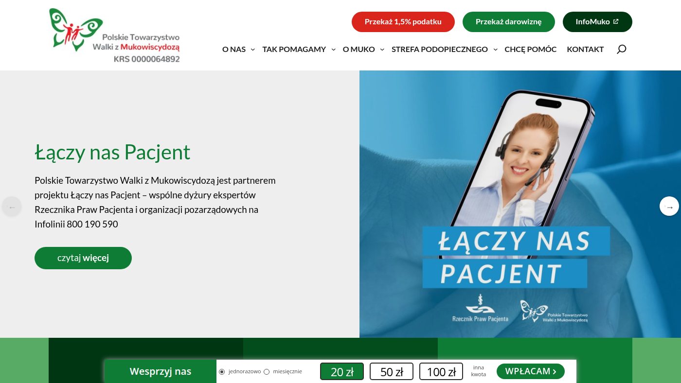 The home page of ptwm.org.pl