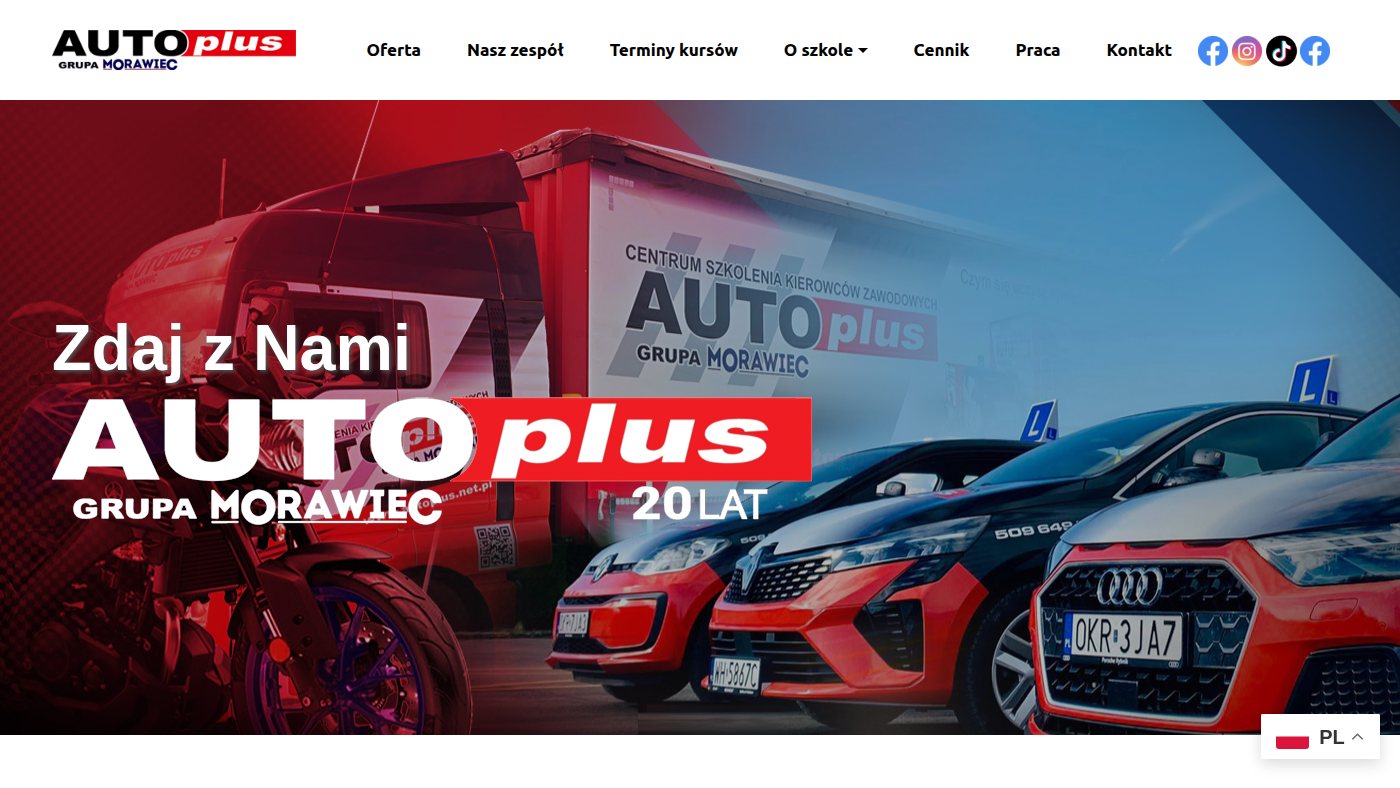 The home page of autoplus.net.pl