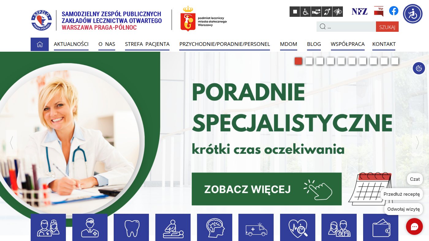 The home page of szpzlo.pl