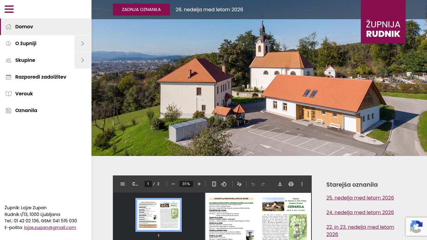 The home page of zupnijarudnik.si