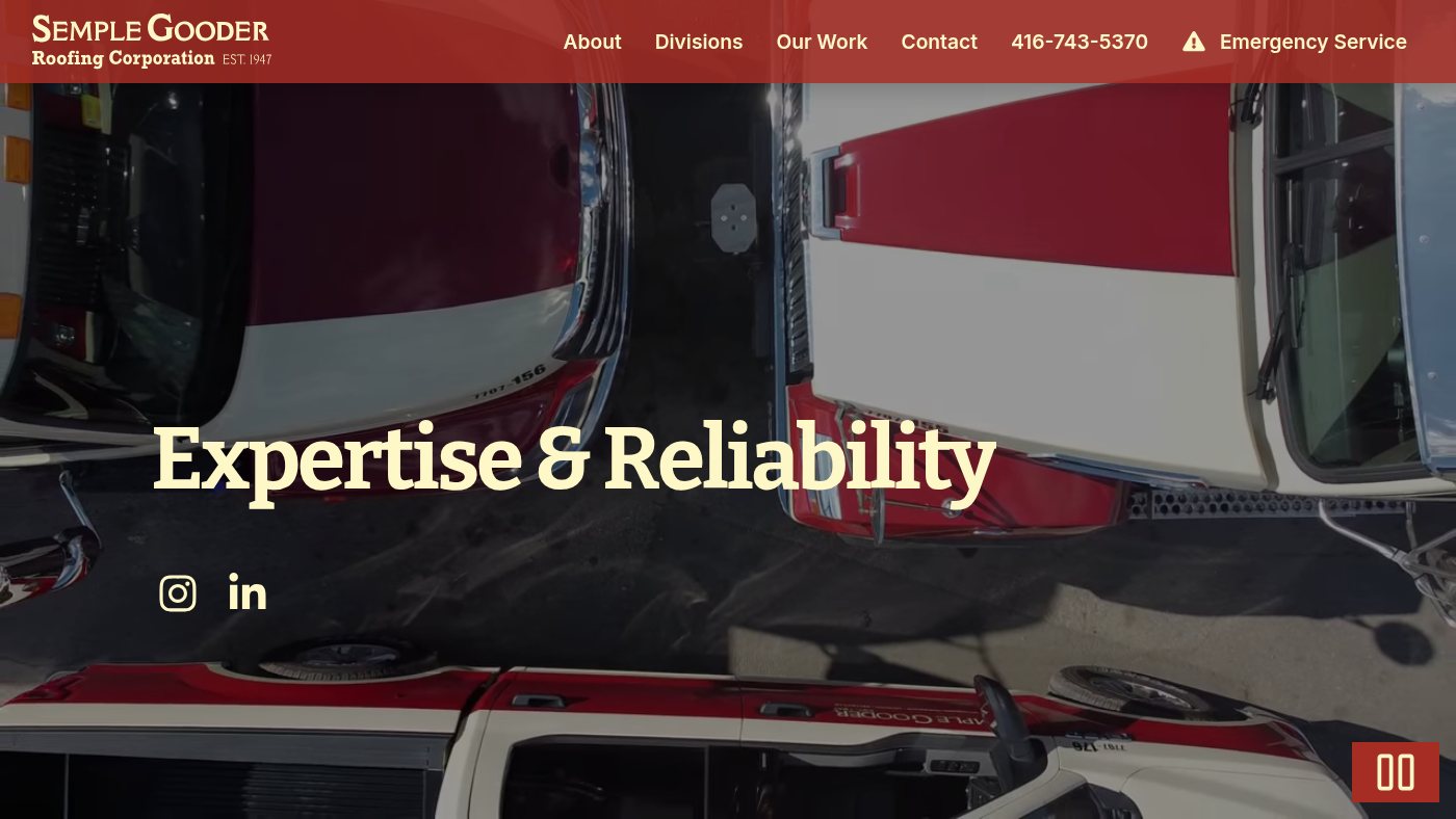 The home page of semplegooder.com