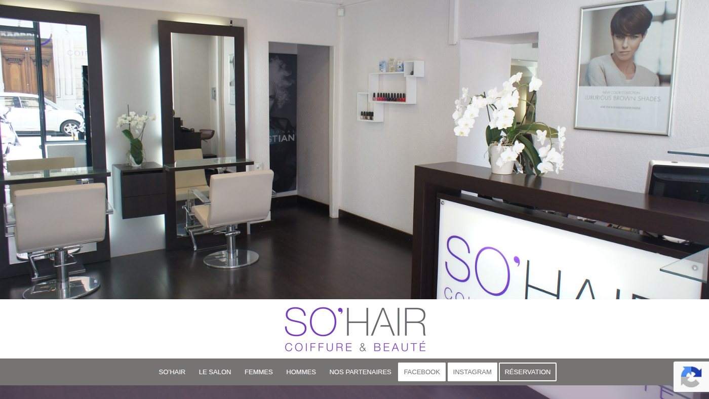 The home page of sohair.ch