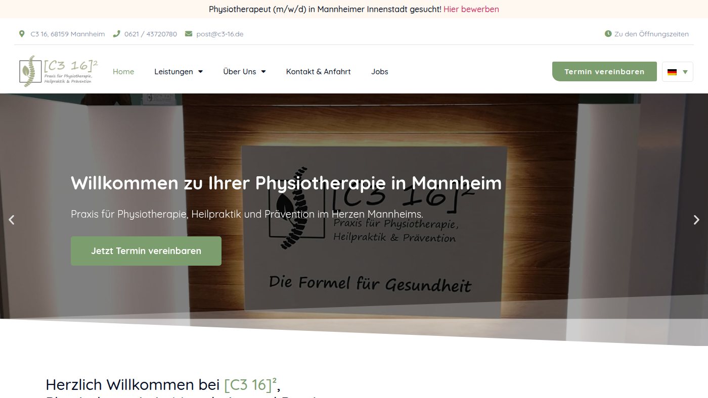 The home page of c3-16.de