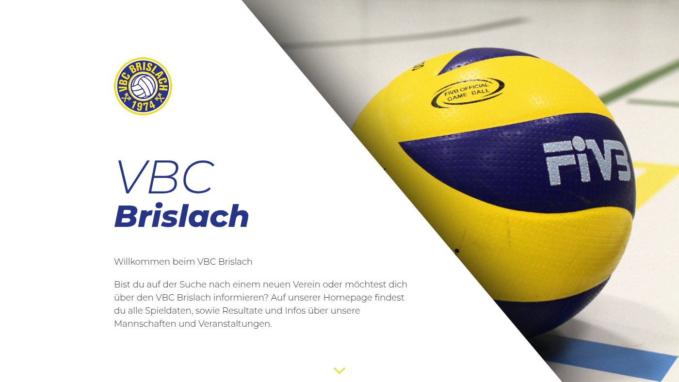 The home page of vbcbrislach.ch