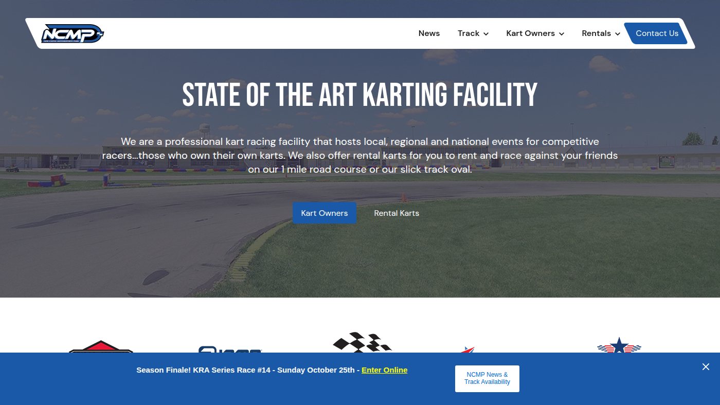 The home page of newcastlemotorsportspark.com