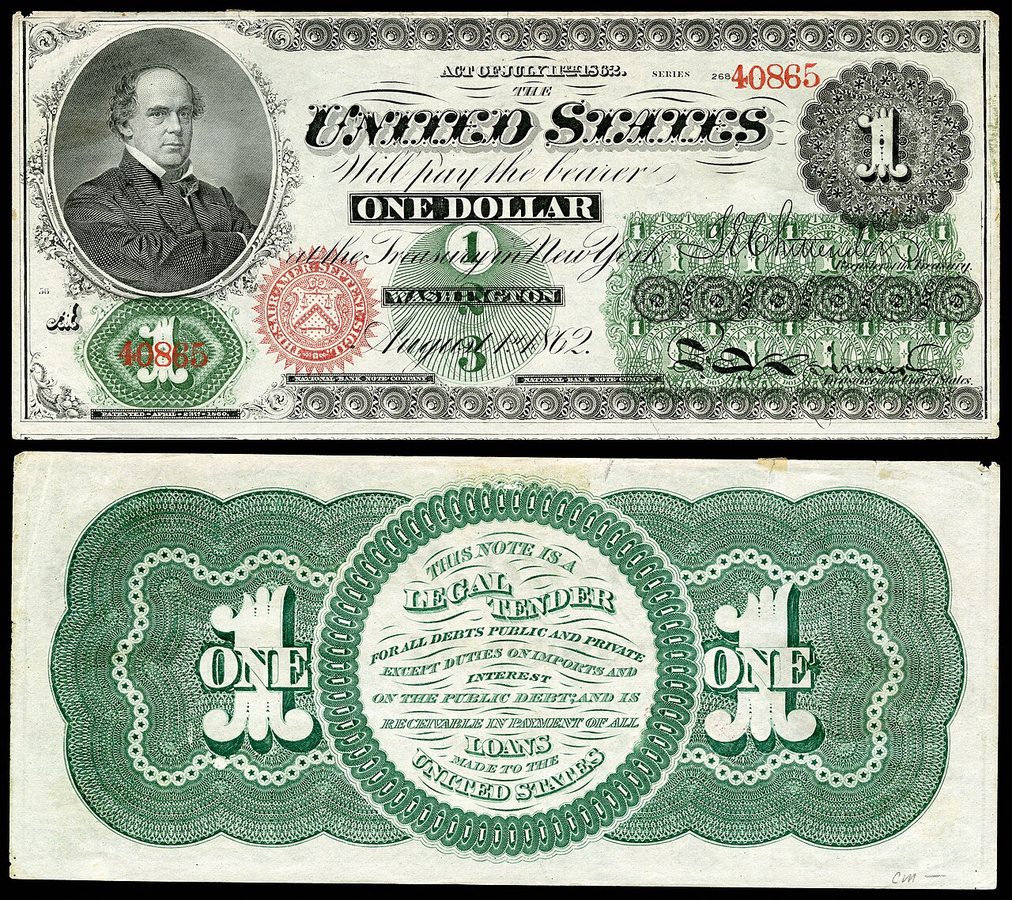 Banknot greenback, którym gardził Garfield