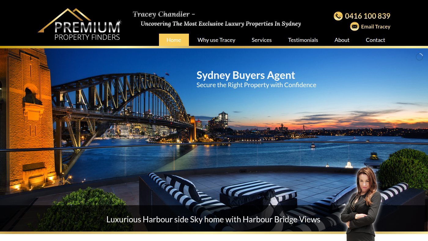 The home page of premiumpropertyfinders.com.au