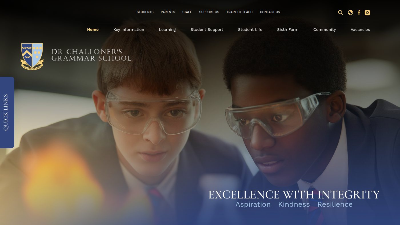 The home page of challoners.com