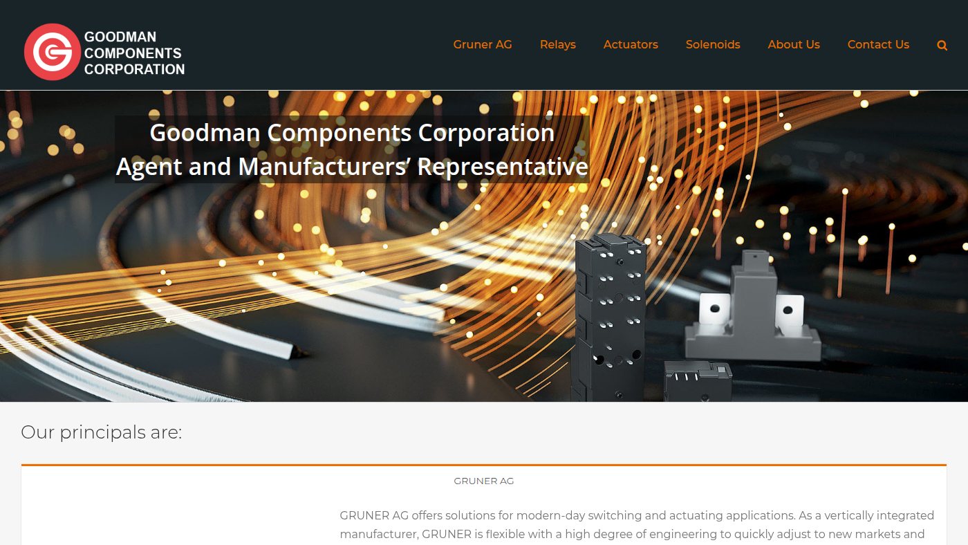 The home page of goodmancomponents.com
