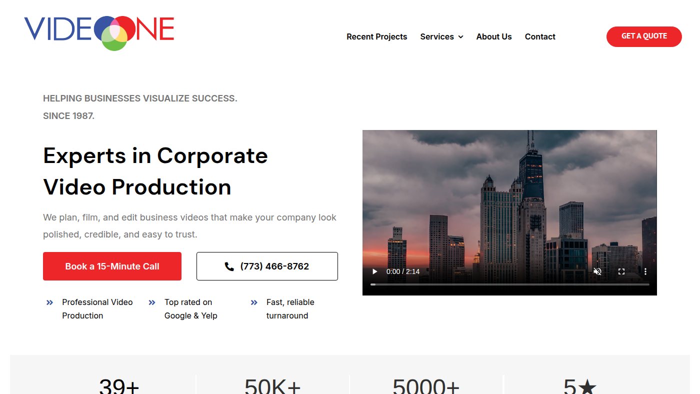 The home page of video1pro.com
