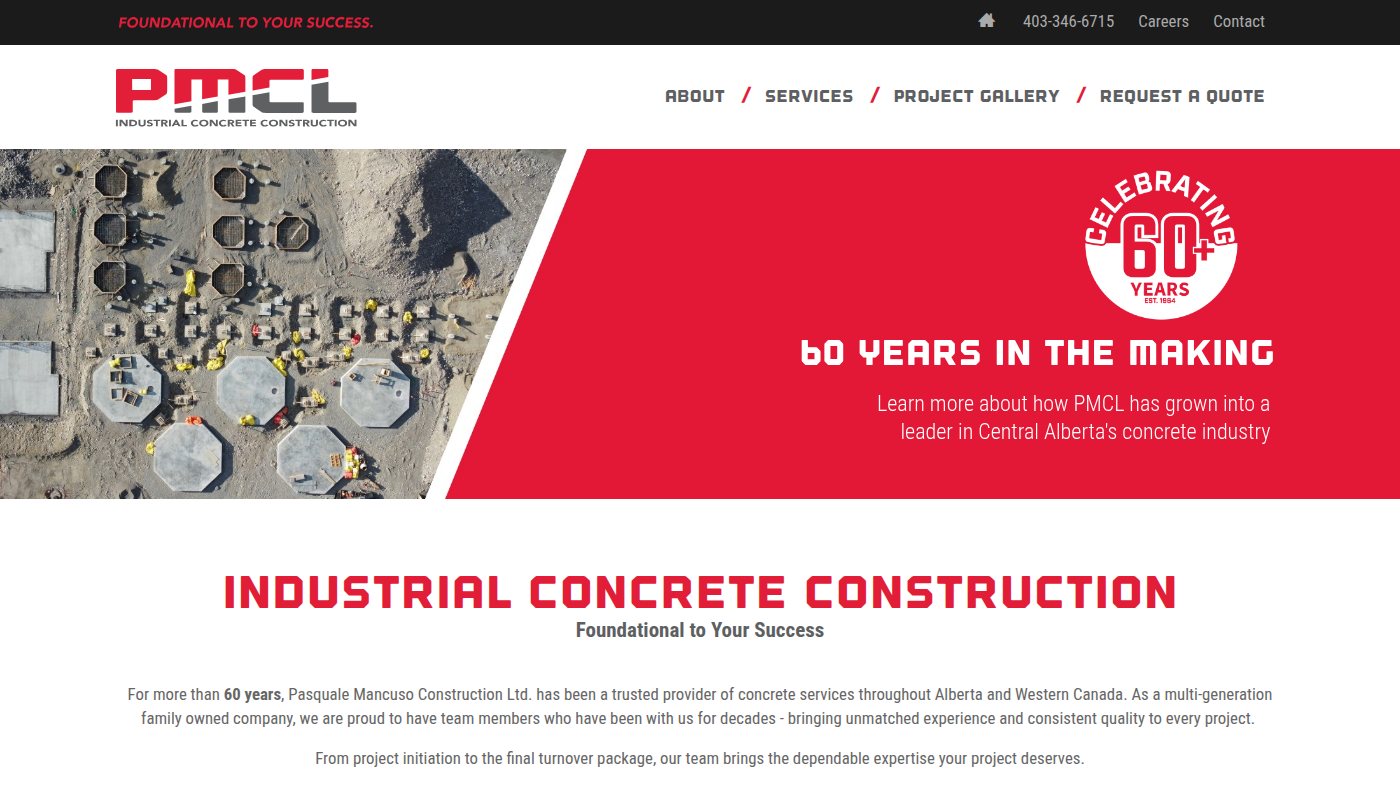 The home page of pmcl1964.ca