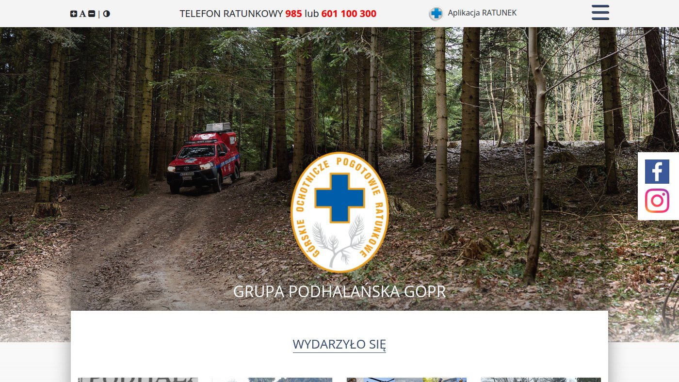 The home page of gopr-podhale.pl