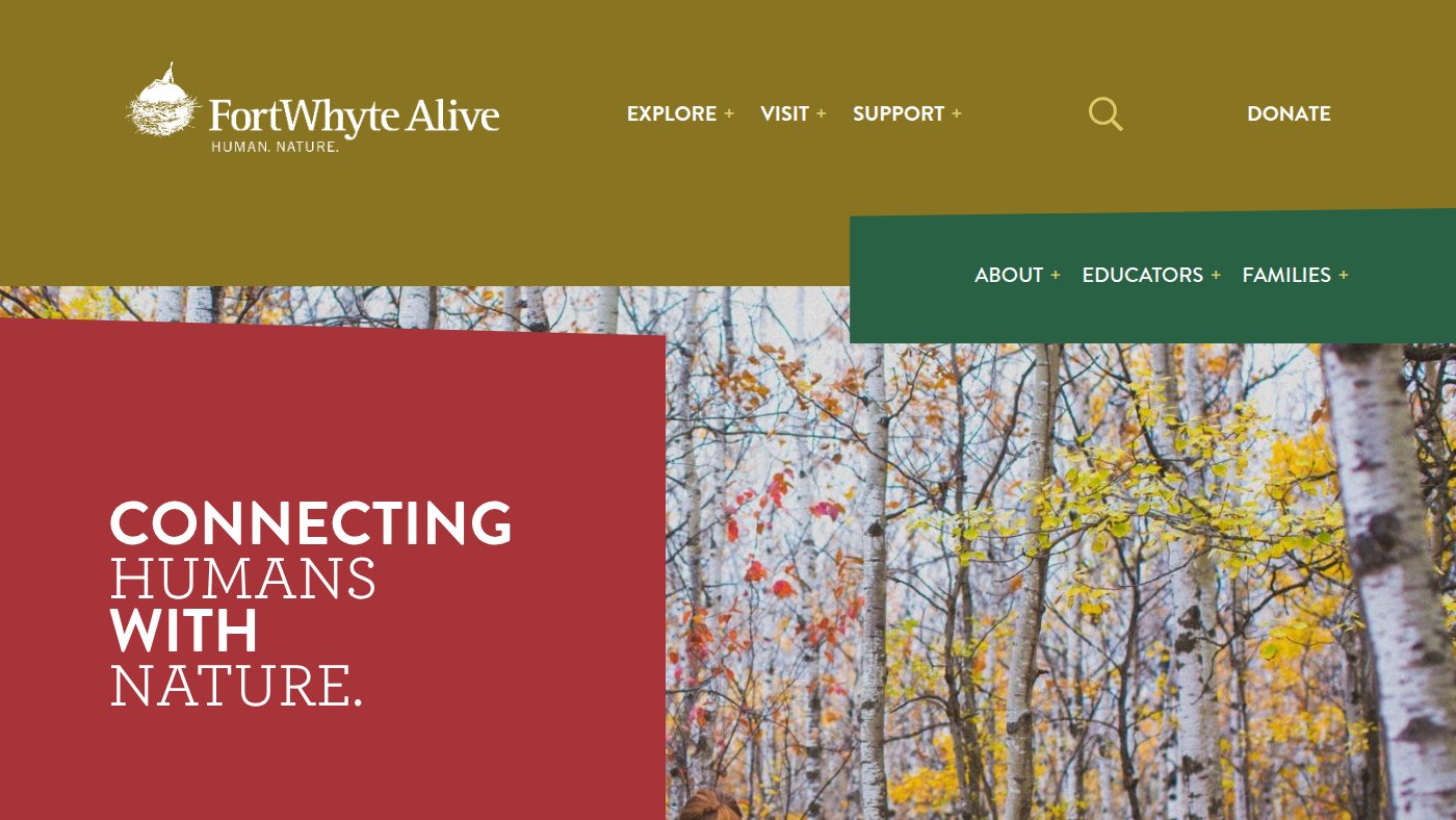 The home page of fortwhyte.org