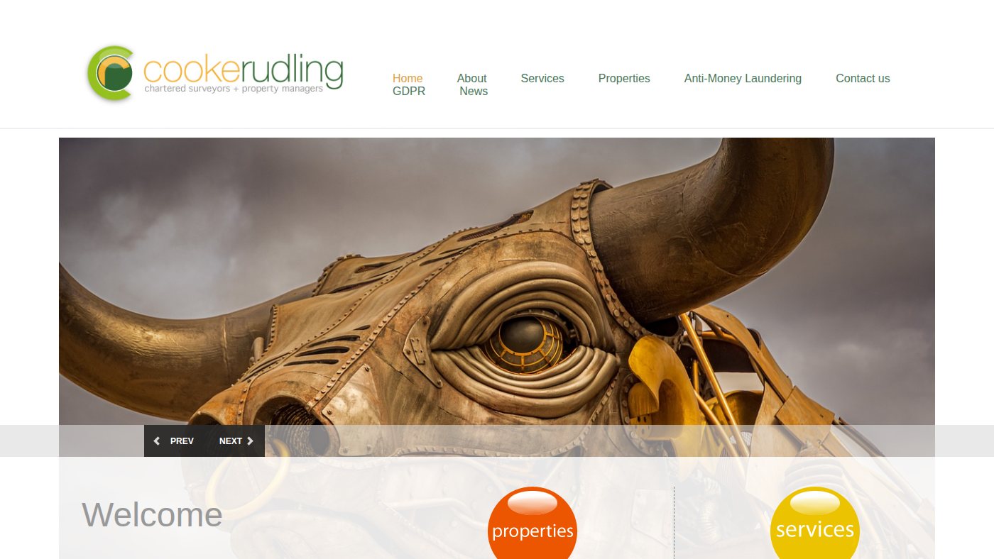 The home page of cookerudling.com