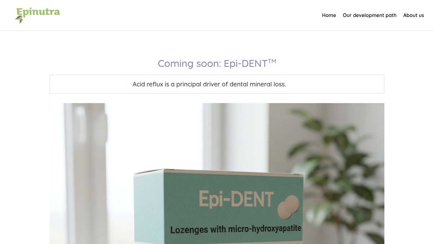 The home page of epinutra.com