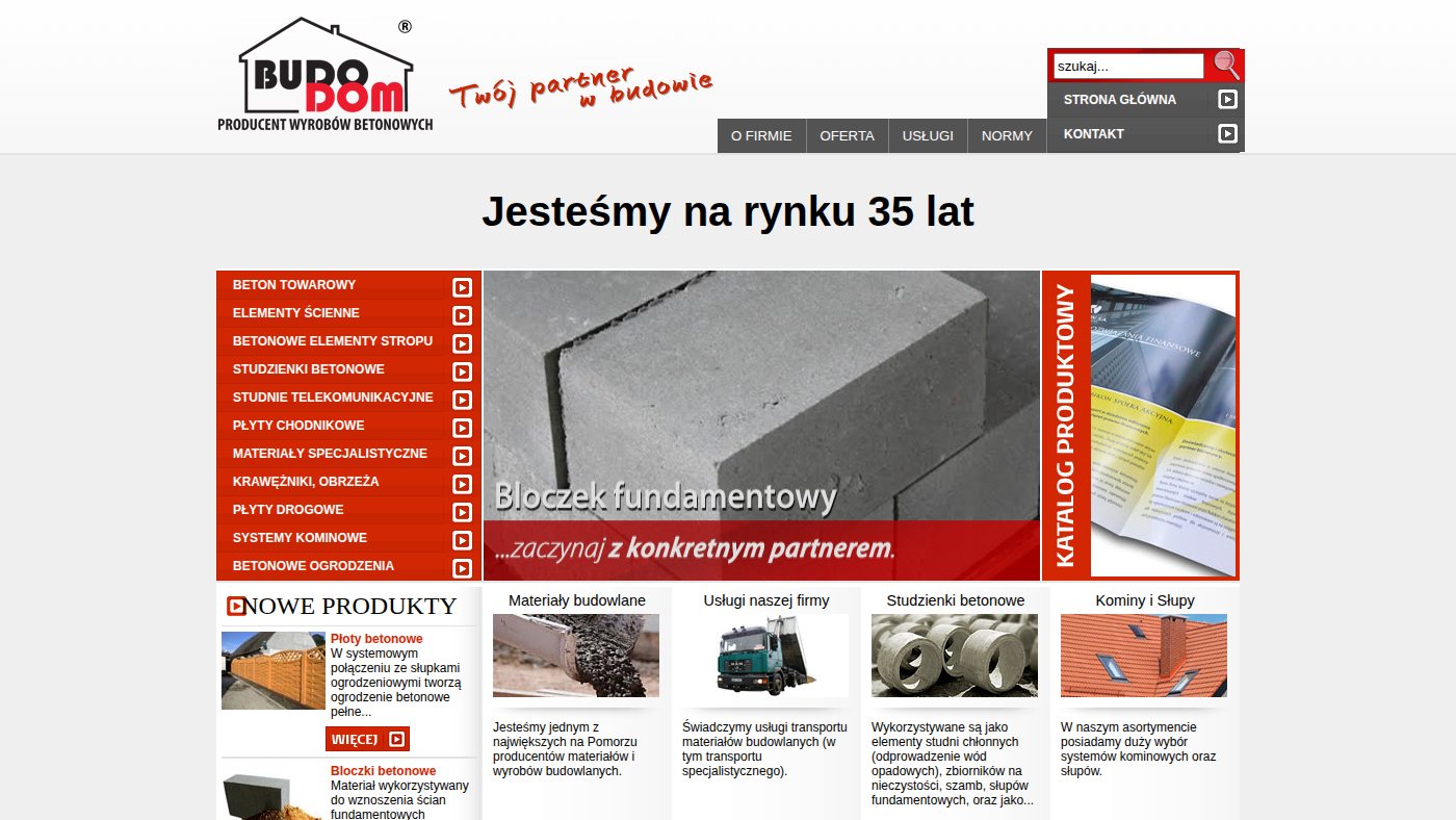 The home page of budodom.pl