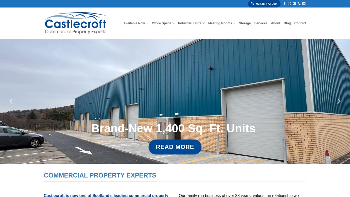 The home page of castlecroft.com