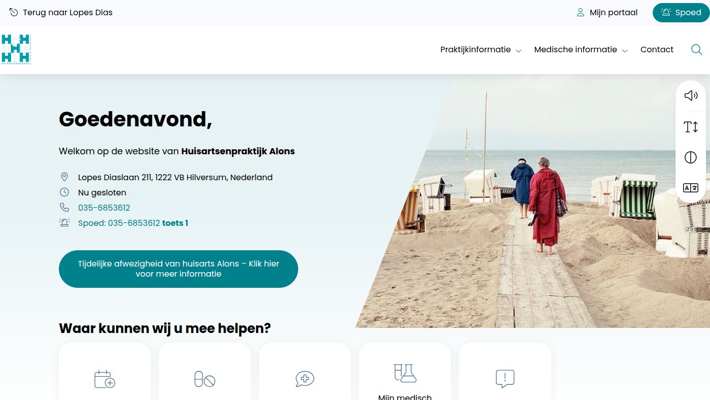 The home page of alons.huisartsenlopesdias.nl
