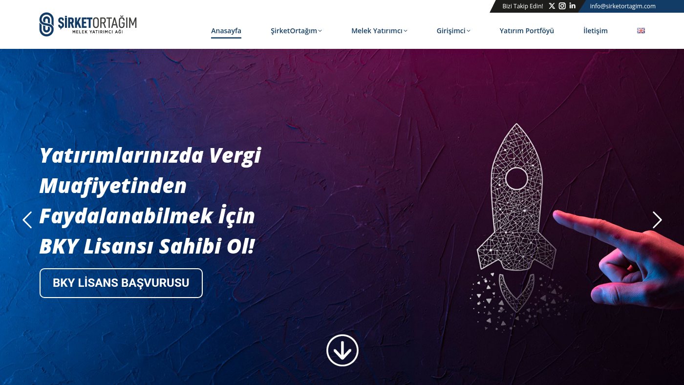 The home page of sirketortagim.com