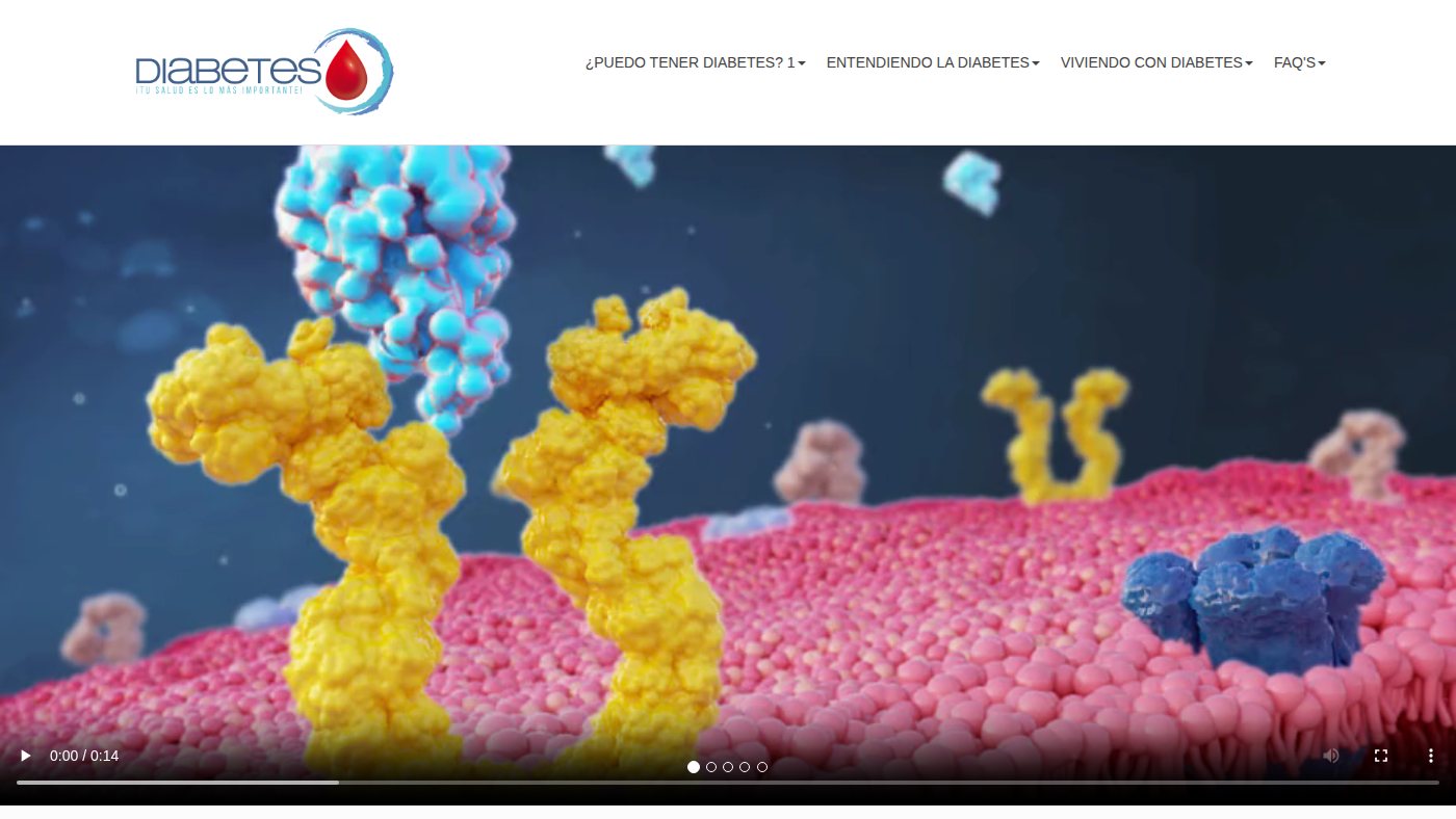 The home page of diabetes.org.mx