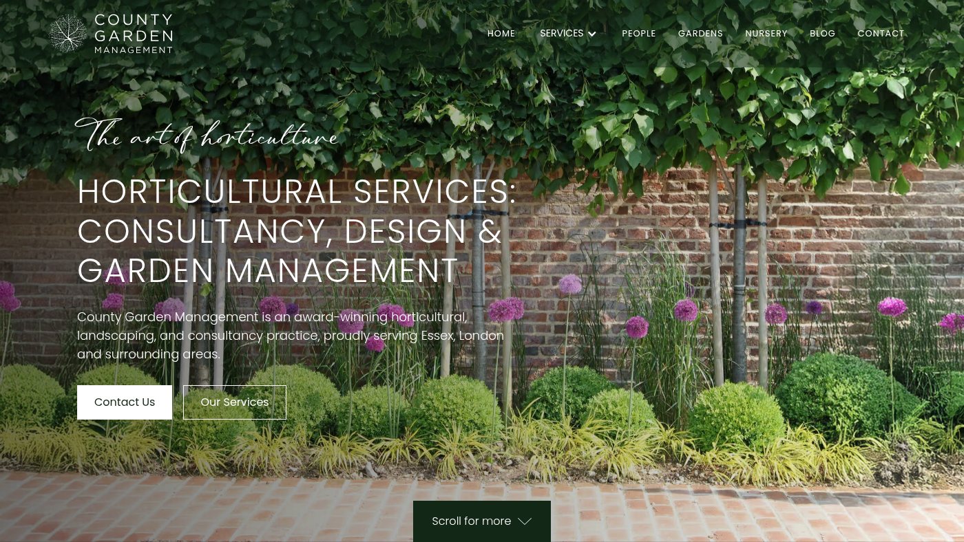 The home page of countygardenmanagement.co.uk