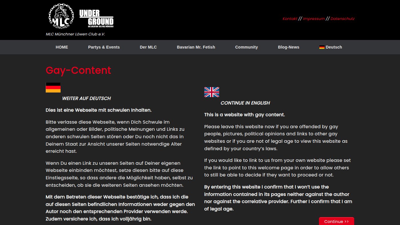 The home page of mlc-munich.de