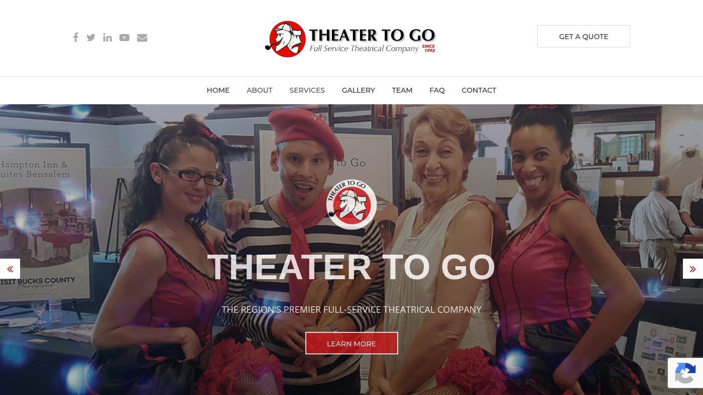 The home page of theatertogo.com