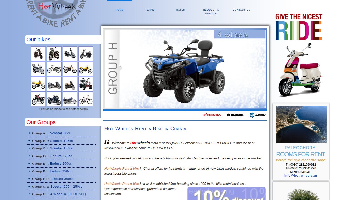 The home page of hot-wheels.gr