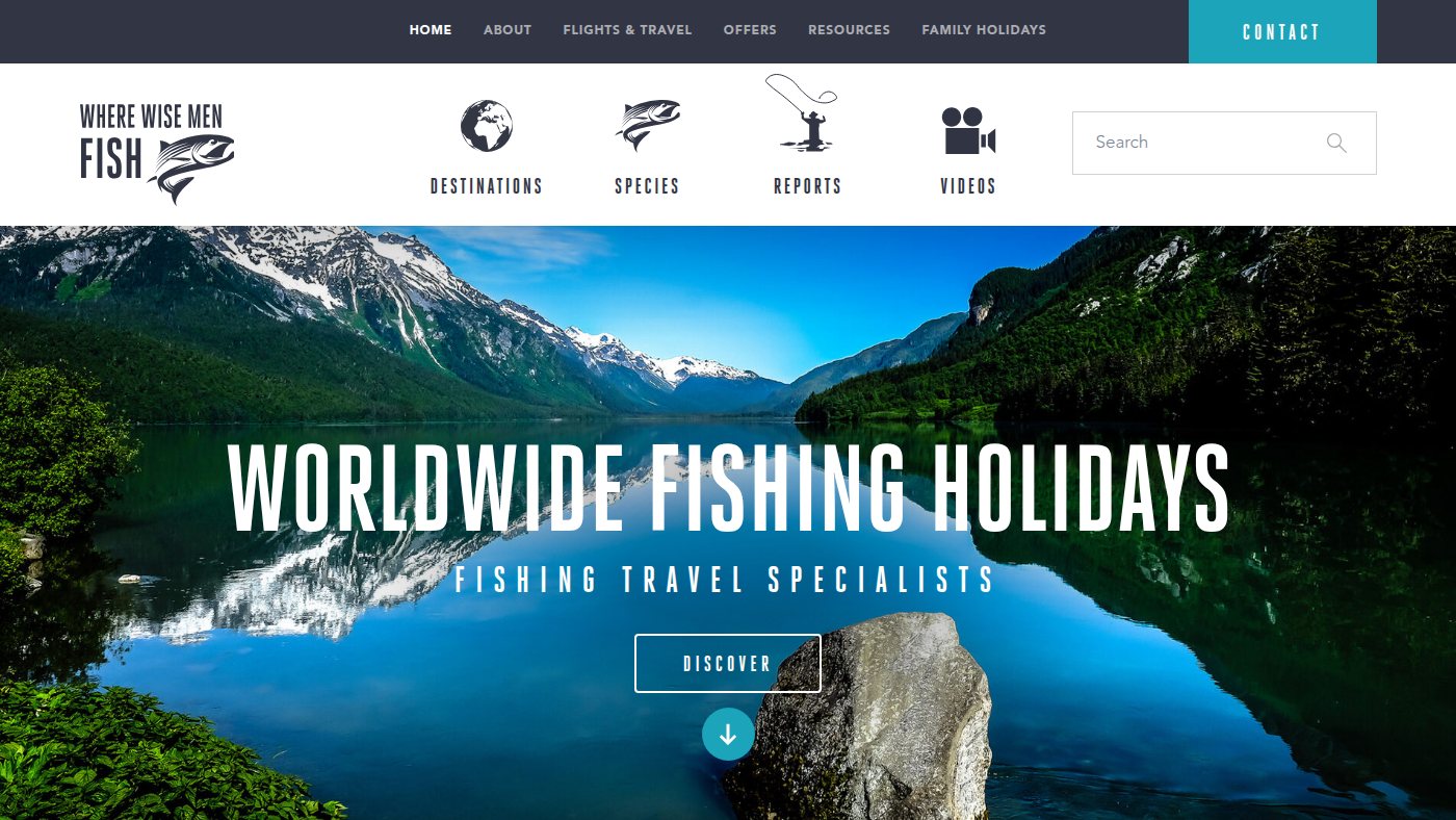 The home page of wherewisemenfish.com