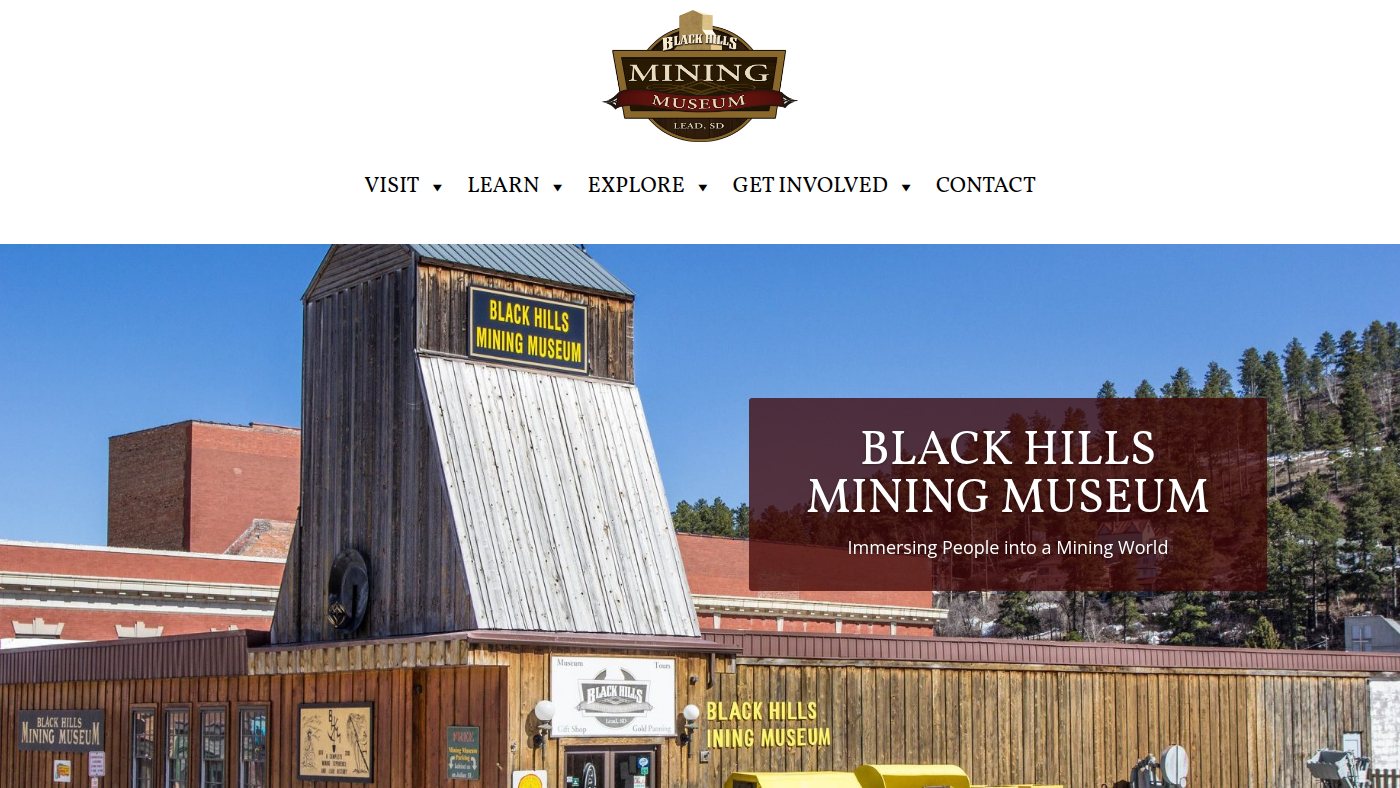 The home page of blackhillsminingmuseum.com