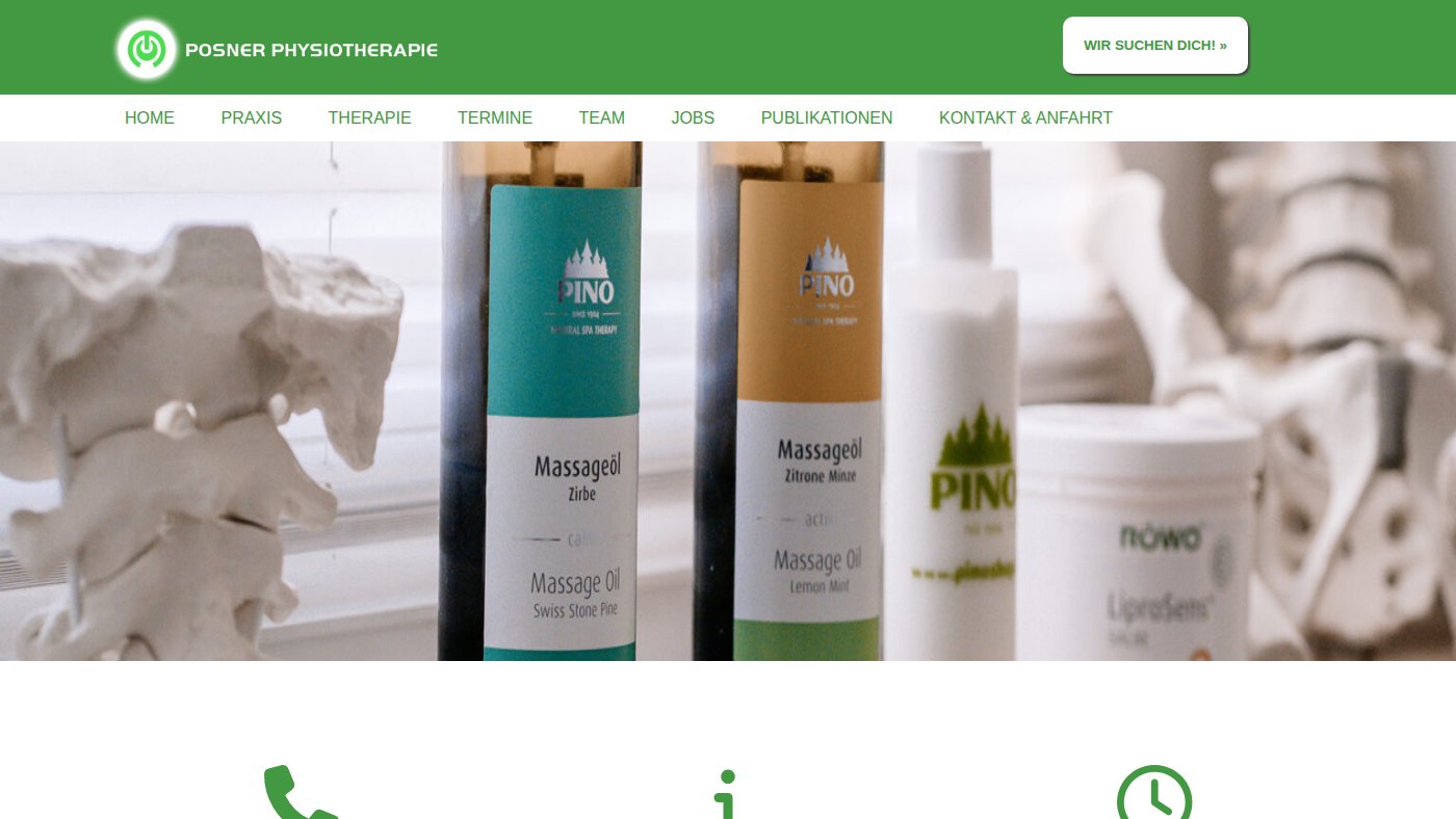The home page of posner-physio.de