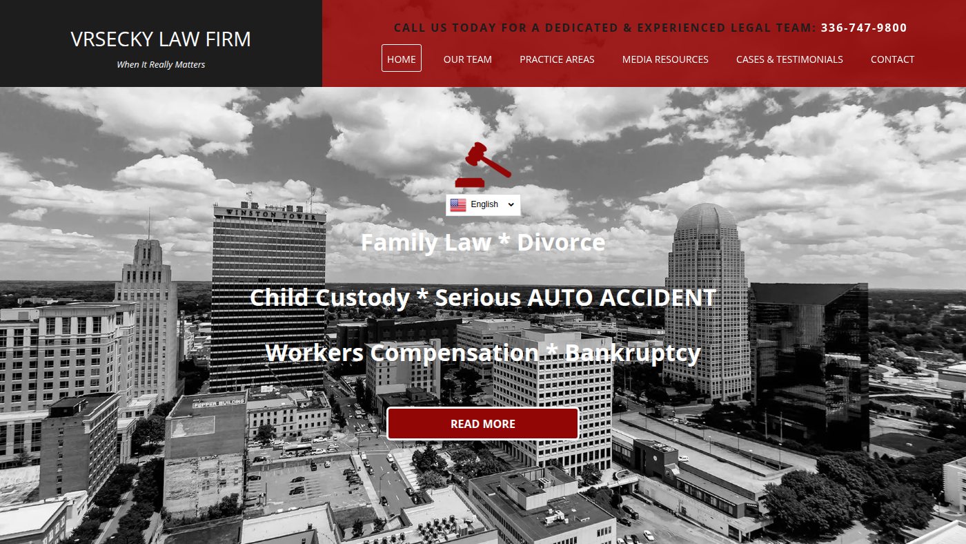 The home page of vpalaw.com