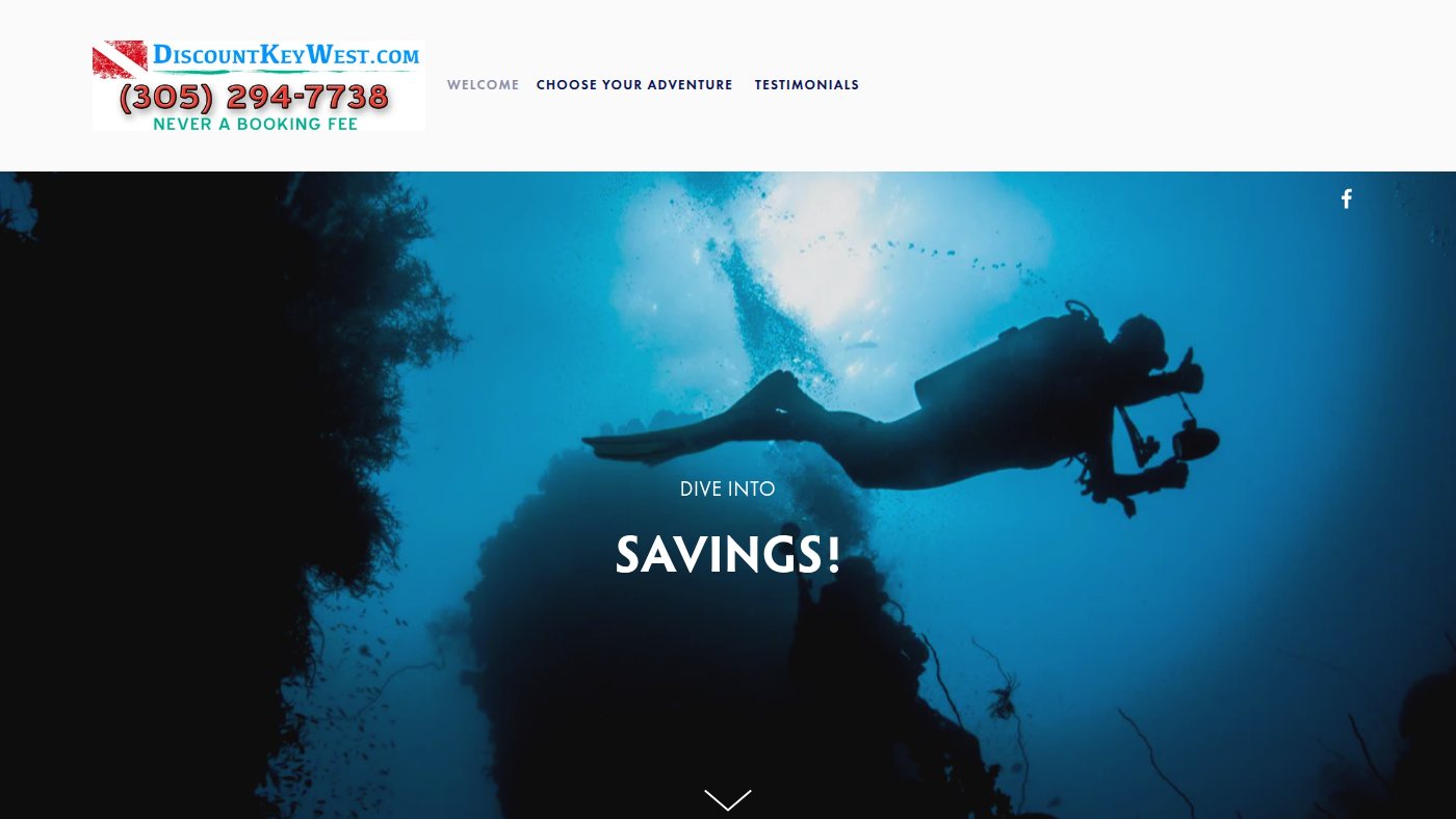 The home page of discountkeywest.com