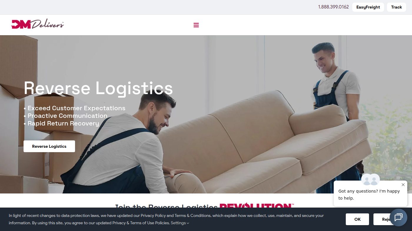 The home page of dmtrans.com