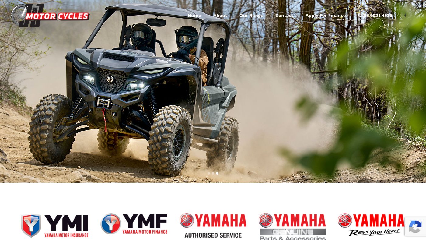 The home page of jjmotorcycles.com.au